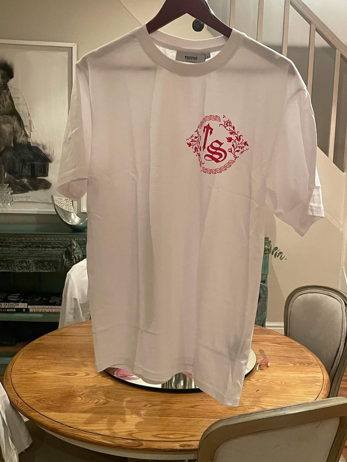 Trapstar TS Crest Tee – White/Red