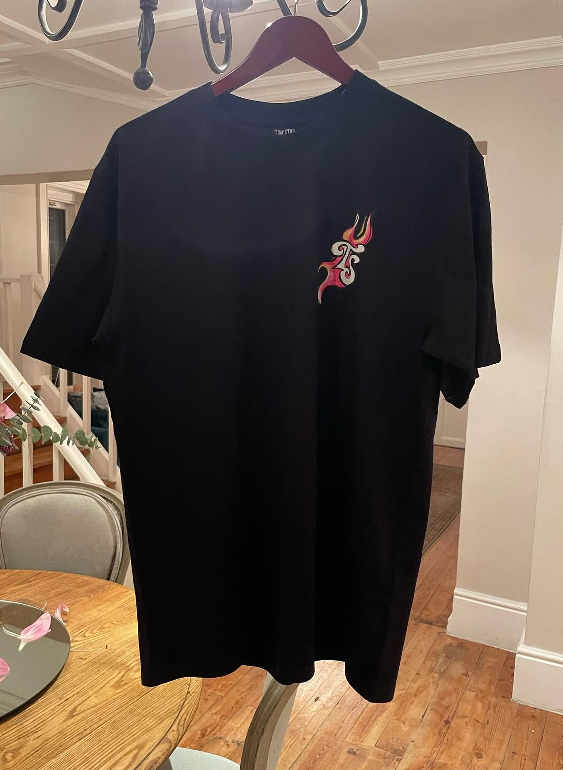 Trapstar Flame TS Logo T-Shirt – Black
