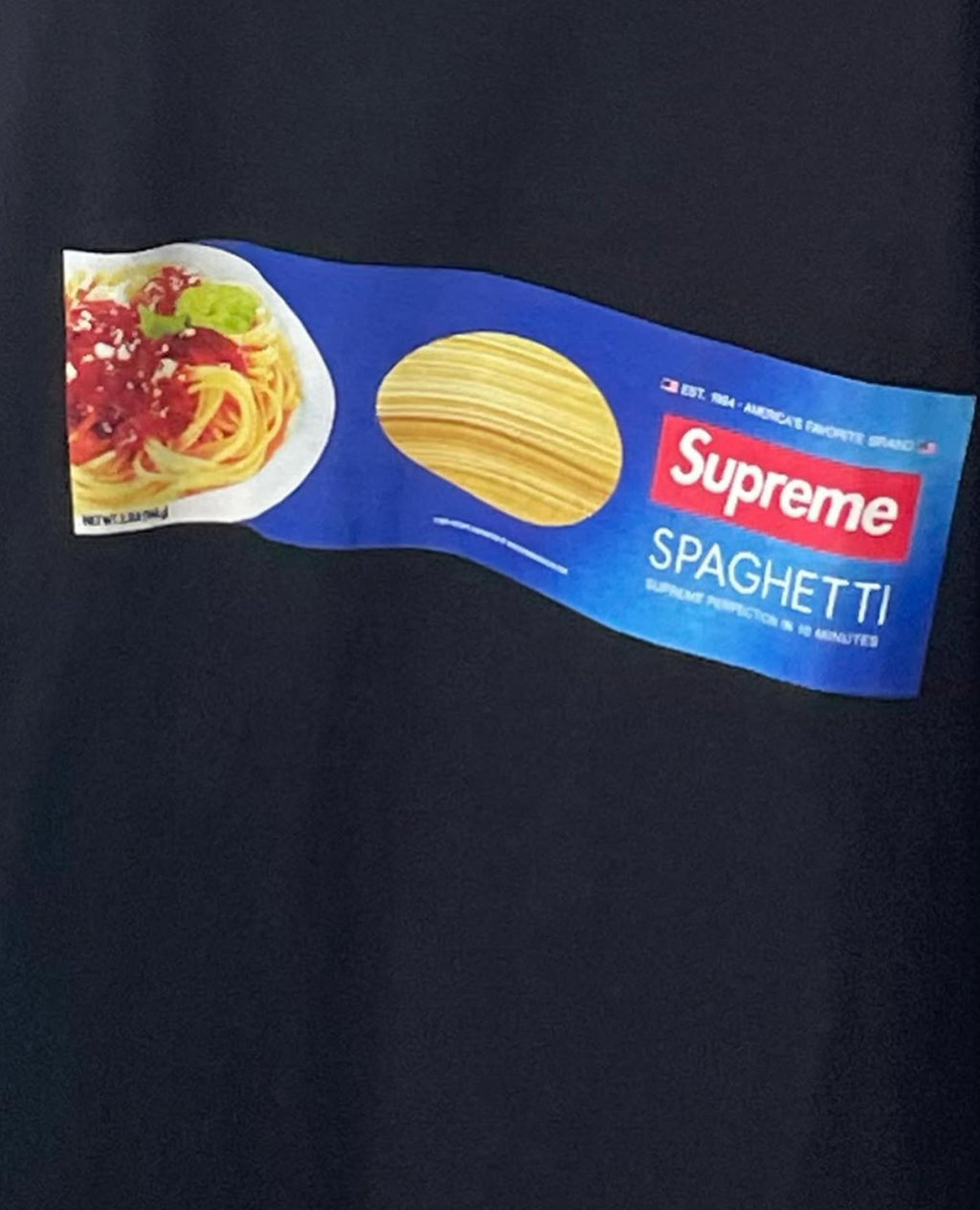 Supreme Spaghetti Tee – Black