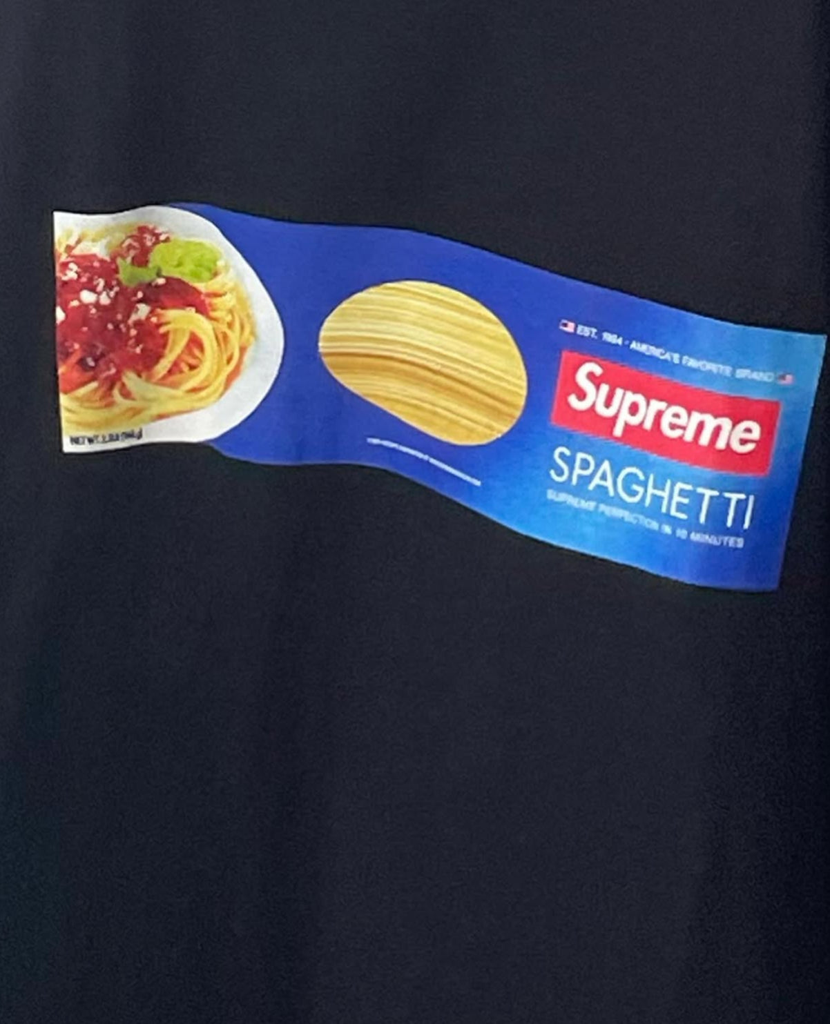 Supreme Spaghetti Tee – Black