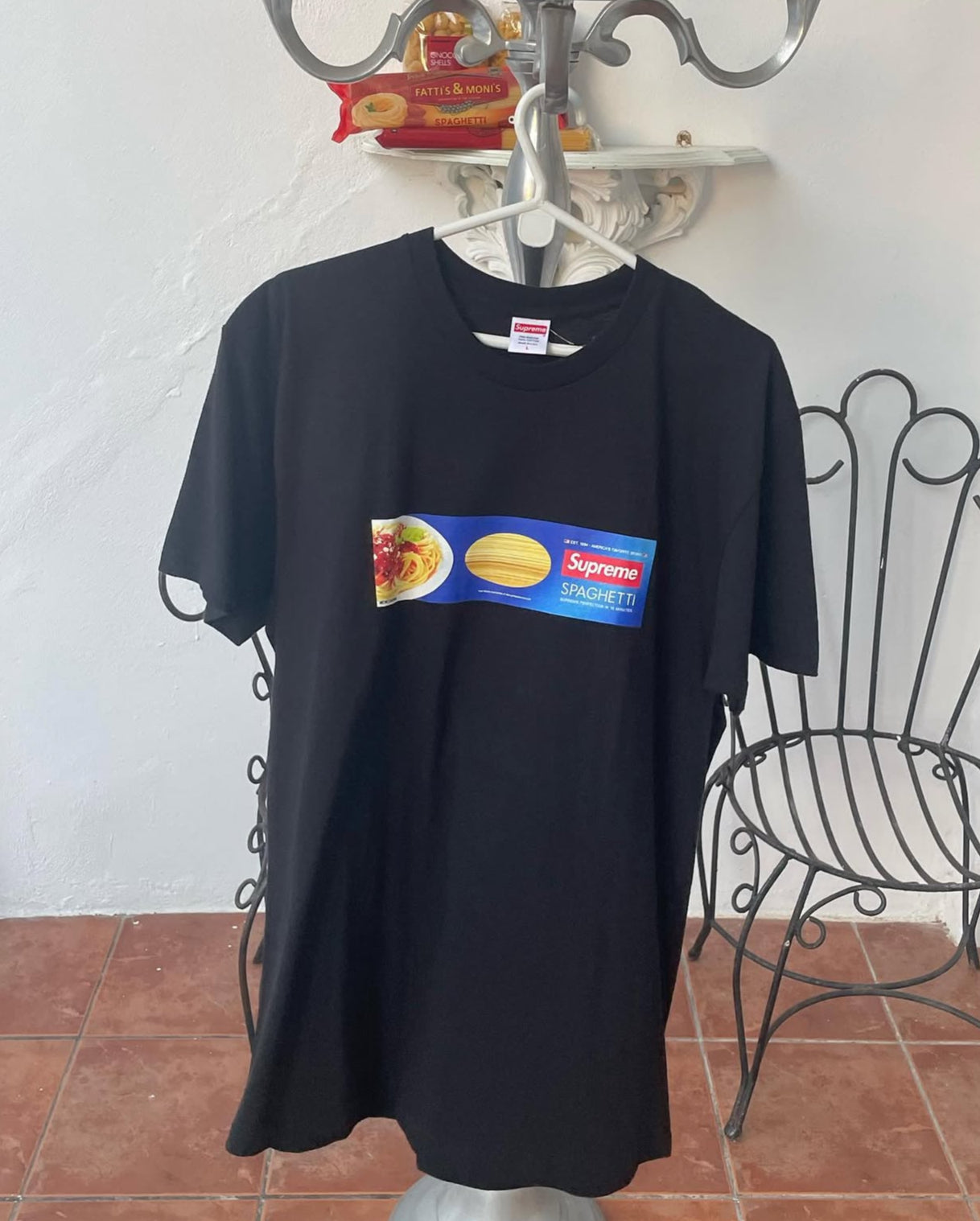 Supreme Spaghetti Tee – Black