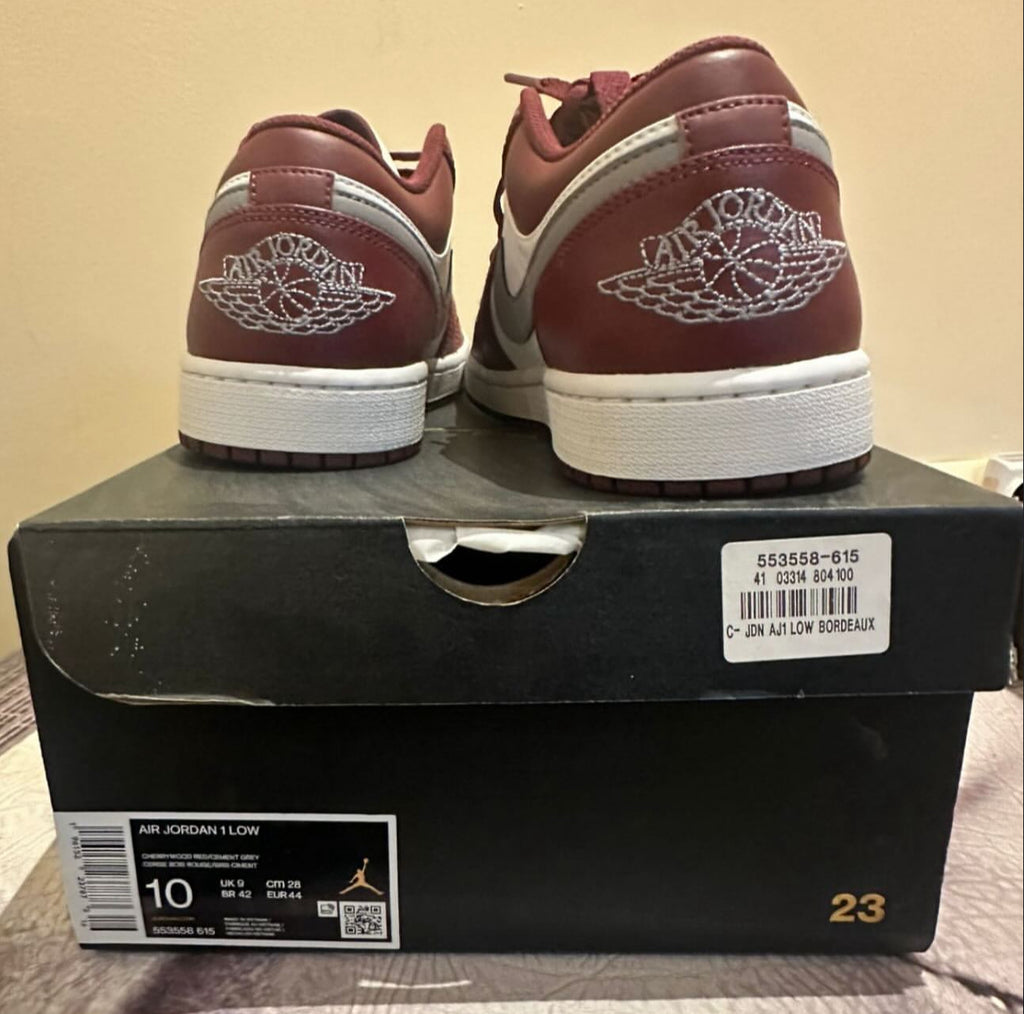 Nike Air Jordan 1 Low “White Bordeaux”