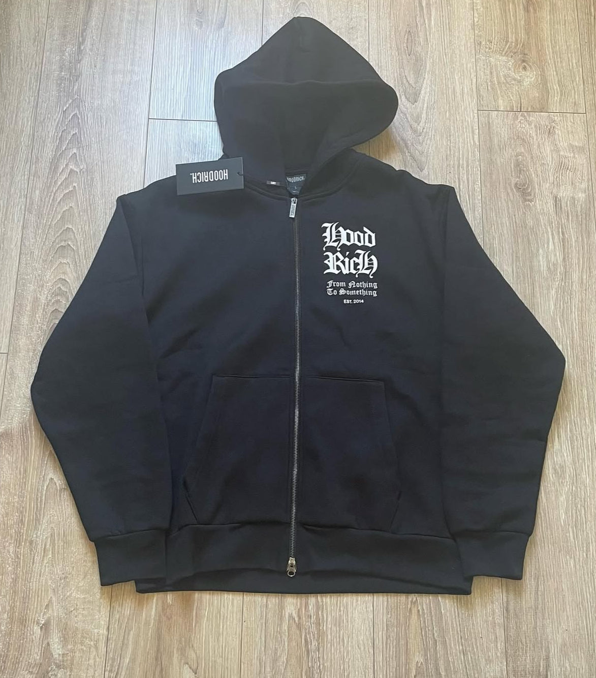 Hoodrich Zip Hoodie – “From Nothing to Something”